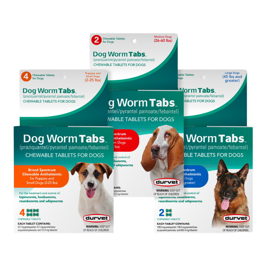 Durvet Dog Worm Tabs - H-Brand Livestock, Pet and Garden Supply